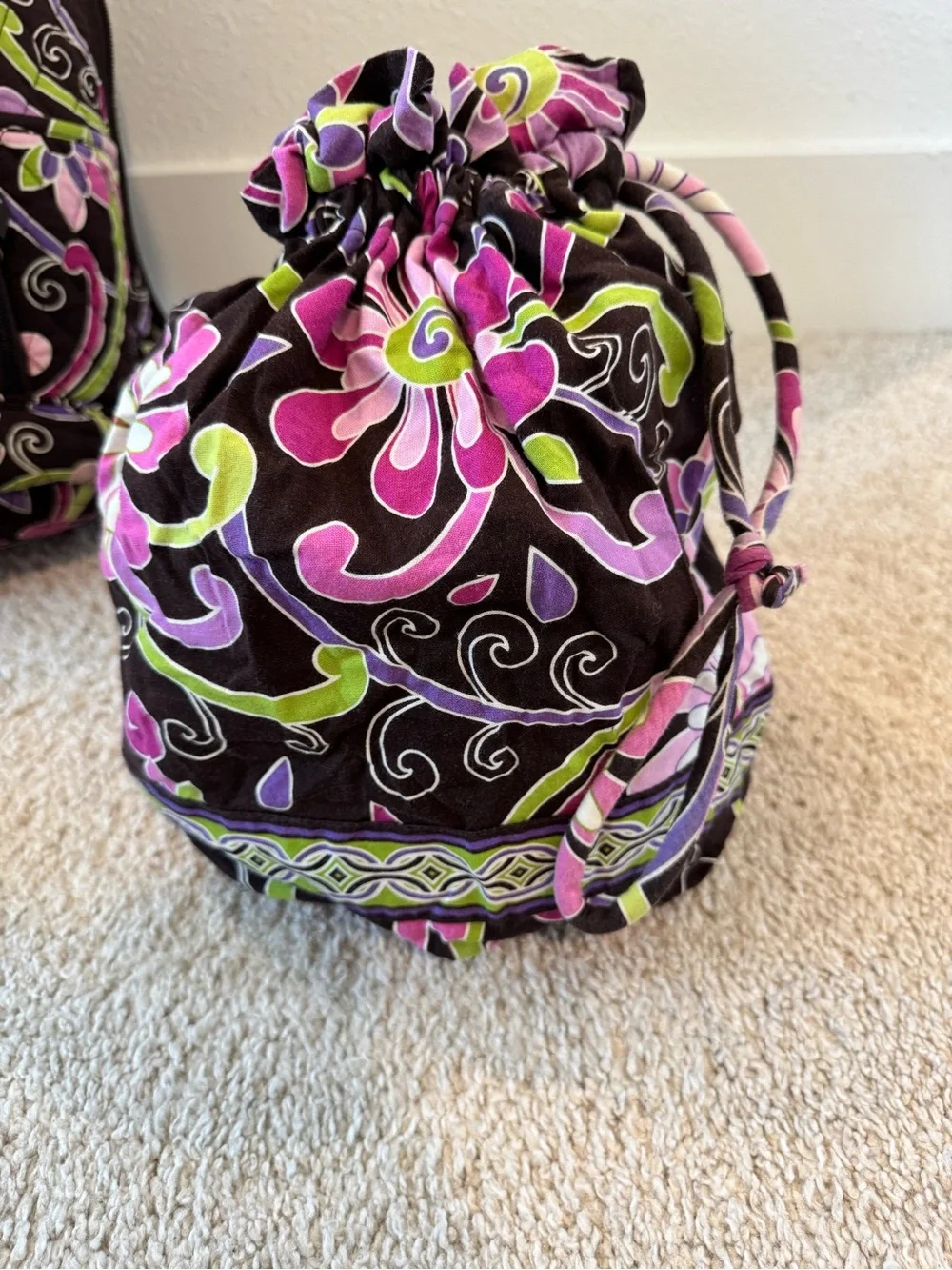 Vera Bradley Discontinued Purple Punch Back to School Set
